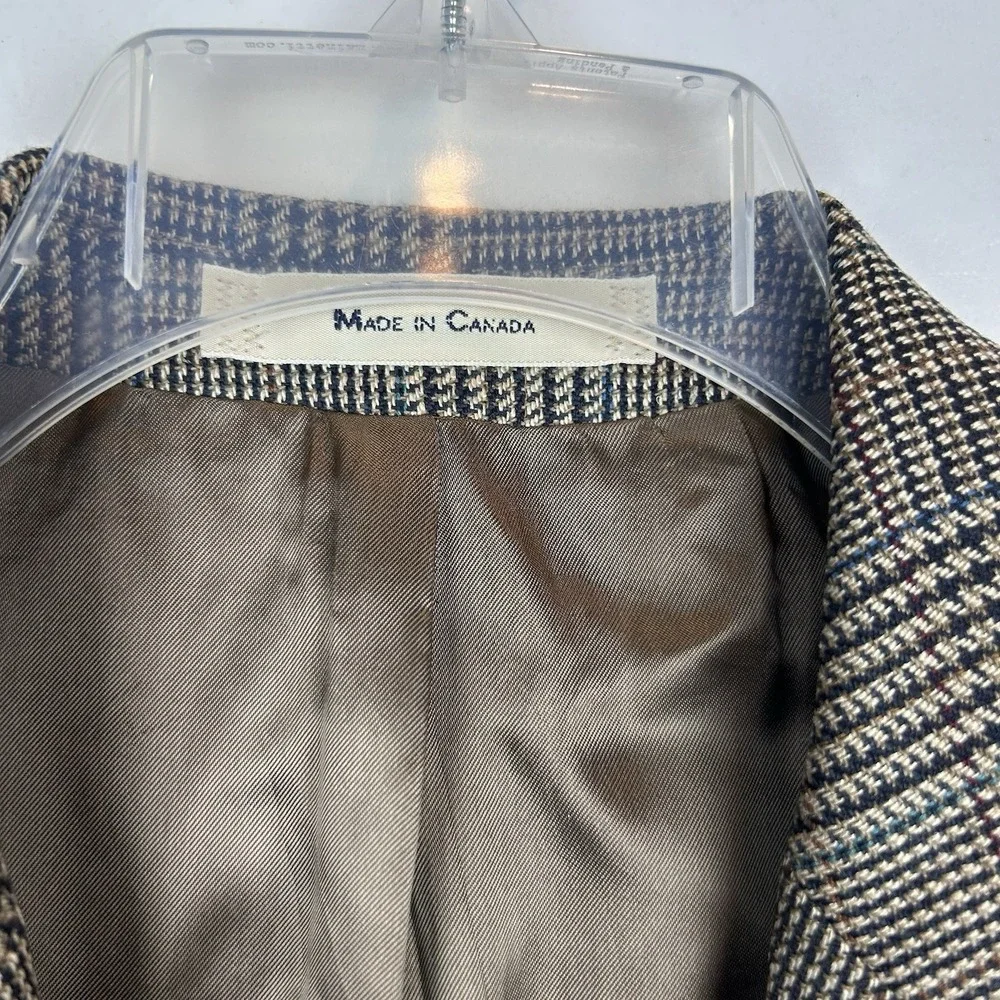 Polo University Club Ralph Lauren Blazer Mens 42R? Houndstooth 2 Button
